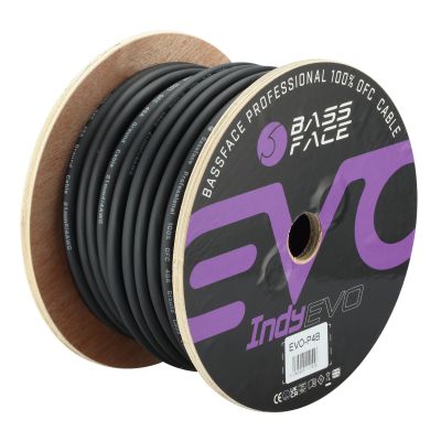 Bassface EVO-P4B - przewód zasilający 4AWG, czysta miedź OFC, przekrój 21 mm2, rolka 30 metrów